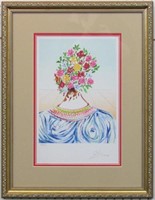FLOWERING OF INSPIRATION L.E. GICLEE BY S. DALI
