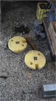 Lawn mower weights