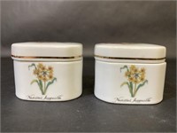 Germaine Monteil Bulgarian Rose Porcelain Jars