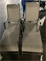 1 LOT (2) SLING CHAISE LOUNGE CHAIRS  **NEW**