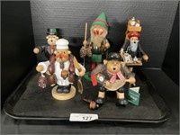 6 German Rauchermann Incense Burners.