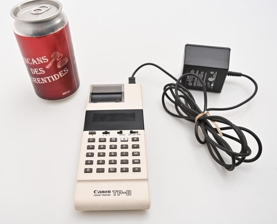 Calculatrice électrique Canon, vintage,