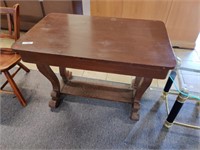 42" W x 30" T Antique library table