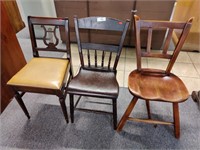 3 Antique chairs