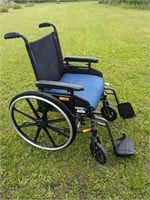 Pride Stylus LS wheelchair. Seat removeable, d
