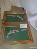 Framed Hand Gun Artwork