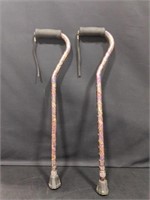 2 adjustable canes