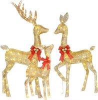 Christmas Decoration Deer 3 Piece