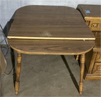 (EF) Presswood Kitchen Table with Leaf 35 1/2”x