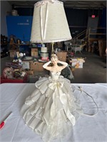 Vintage Lady Porcelain Lamp