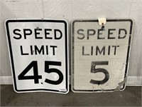 SPEED LIMIT SIGNS