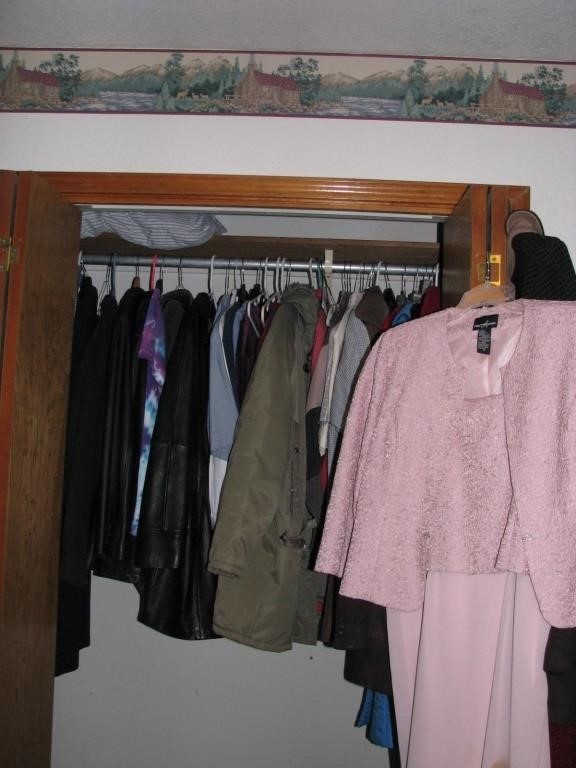 Misc contents of closet-Mens closet size M to XL