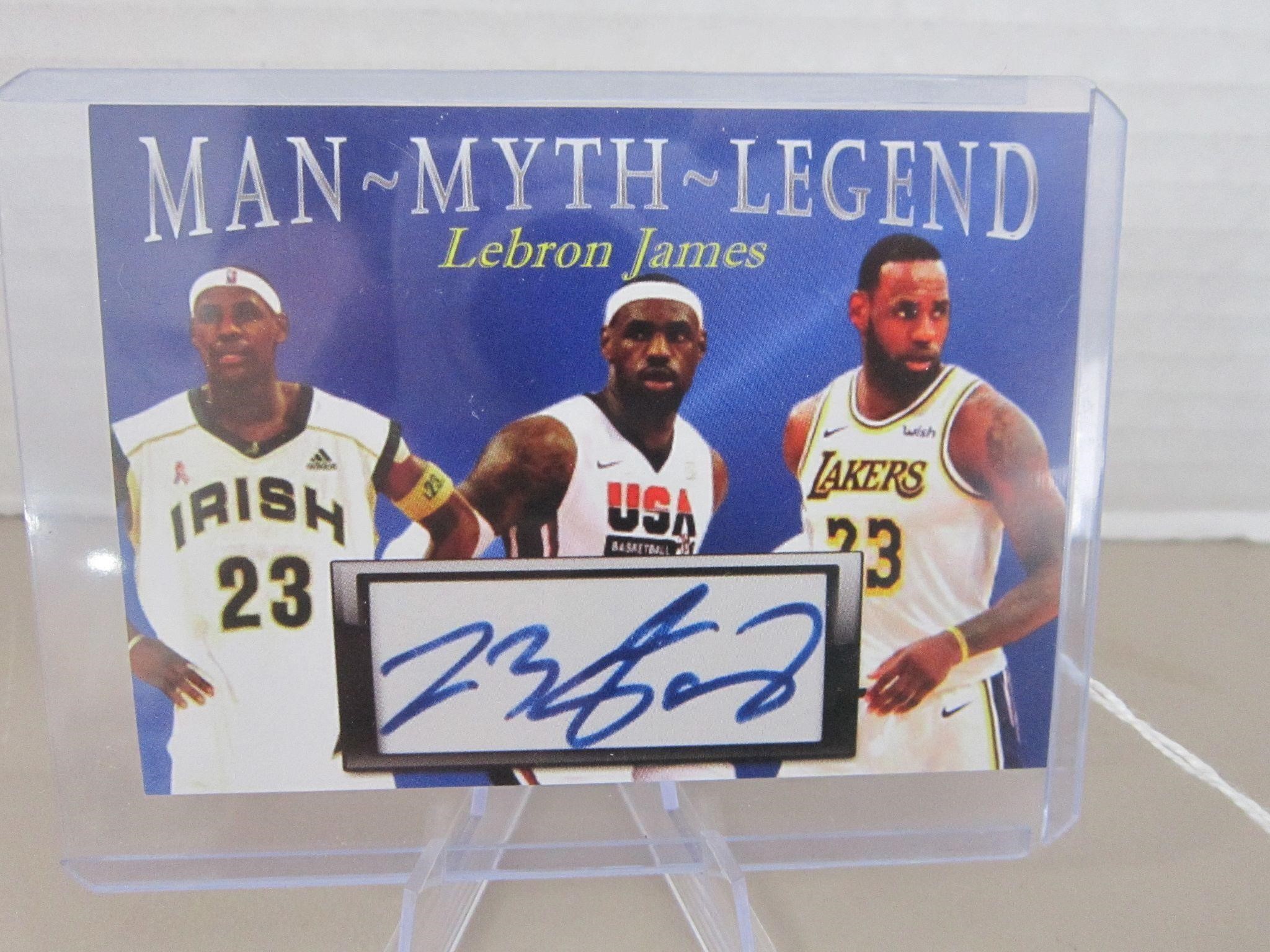 LEBRON JAMES SPORTCARD-LASER SIGN,NO CERT