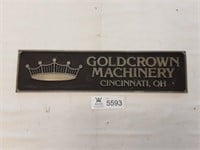 Goldcrown Machinery Cincinnati Sign