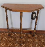 Wood 3 leg wall table, 22" x 9.5" x 24"