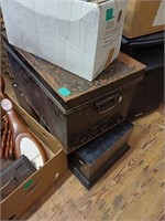 Vintage Joiners Wooden Tool Box and a Metal