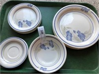 14 Pieces of English Floral China