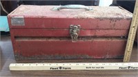 Vintage tool box w/tools