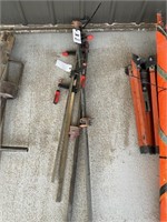 2- 4' Bar Clamps, 2- Straight Clamps, 12' Clamp