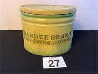 "DANDEE BRAND" FANCY CRACKERS & COOKIES TIN