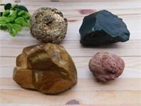 MIXED ROUGH ROCK ROCK STONE LAPIDARY SPECIMEN