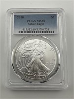 2010 PCGS MS69 American Eagle Silver