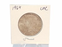 1964 KENNEDY HALF DOLLAR 90% SILVER COIN