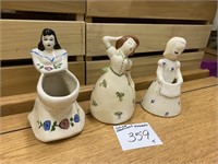 VINTAGE CALIFORNIA CERAMICS VASE FIGURES