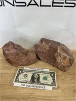 2 large Quartzite rocks stones
