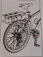 Rear bicycle rack