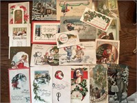 Old Christmas postcards over 100 yrs old