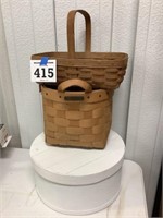 Baskets and cheese box