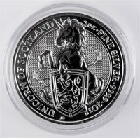 Coin 2018 Great Britain Unicorn of Scotland 2oz