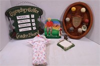 THE ORIGINAL GOLF CLOCK & OTHER GOLF DECOR