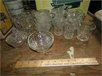 Lot of Starburst Glass Dishes