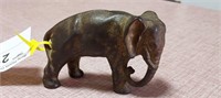 4" Circus Elephant Cast Iron Coin Bank