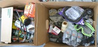 Two Boxes of Garage & Outdoor Chemicals & Cleaners