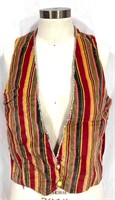 Multi-Colored Felt Striped Vest From The Mickey Fi