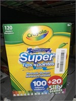 Crayola Super Tips Washable Markers, 120 Count,