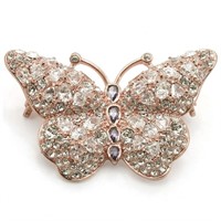 Beautiful 6.42ct Gemstone Butterfly Brooch