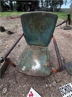 Vintage metal rocking chair