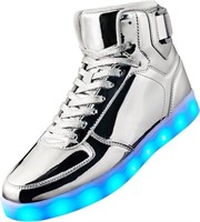 DIYJTS Unisex LED Light Up Shoes, Fashion High Top