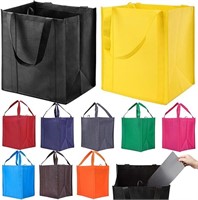 Set of 10 Reusable Grocery Bags Heavy Duty Shoppin