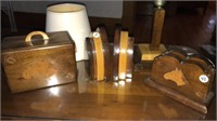 Wooden desk items