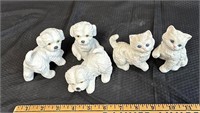Porcelain Cats and Dogs