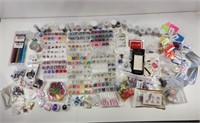 Huge Lot of Nail Decor most still in sealed packs