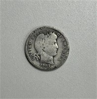 1907 SILVER ONE DIME