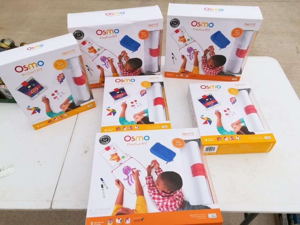 (6) NIB Osmo Brilliant & Creative Kits