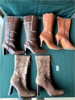 Trio of Leather Boots