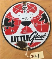 Porcelian Little Giant Sign